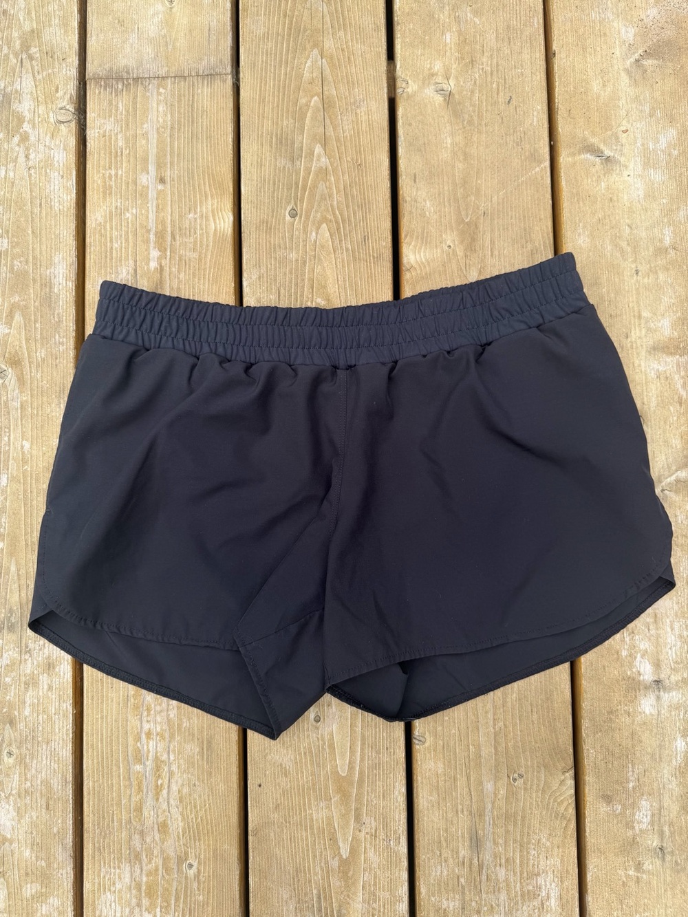 Anook Athletics Women’s Black Athletic Running Shorts with Elastic Waistband
